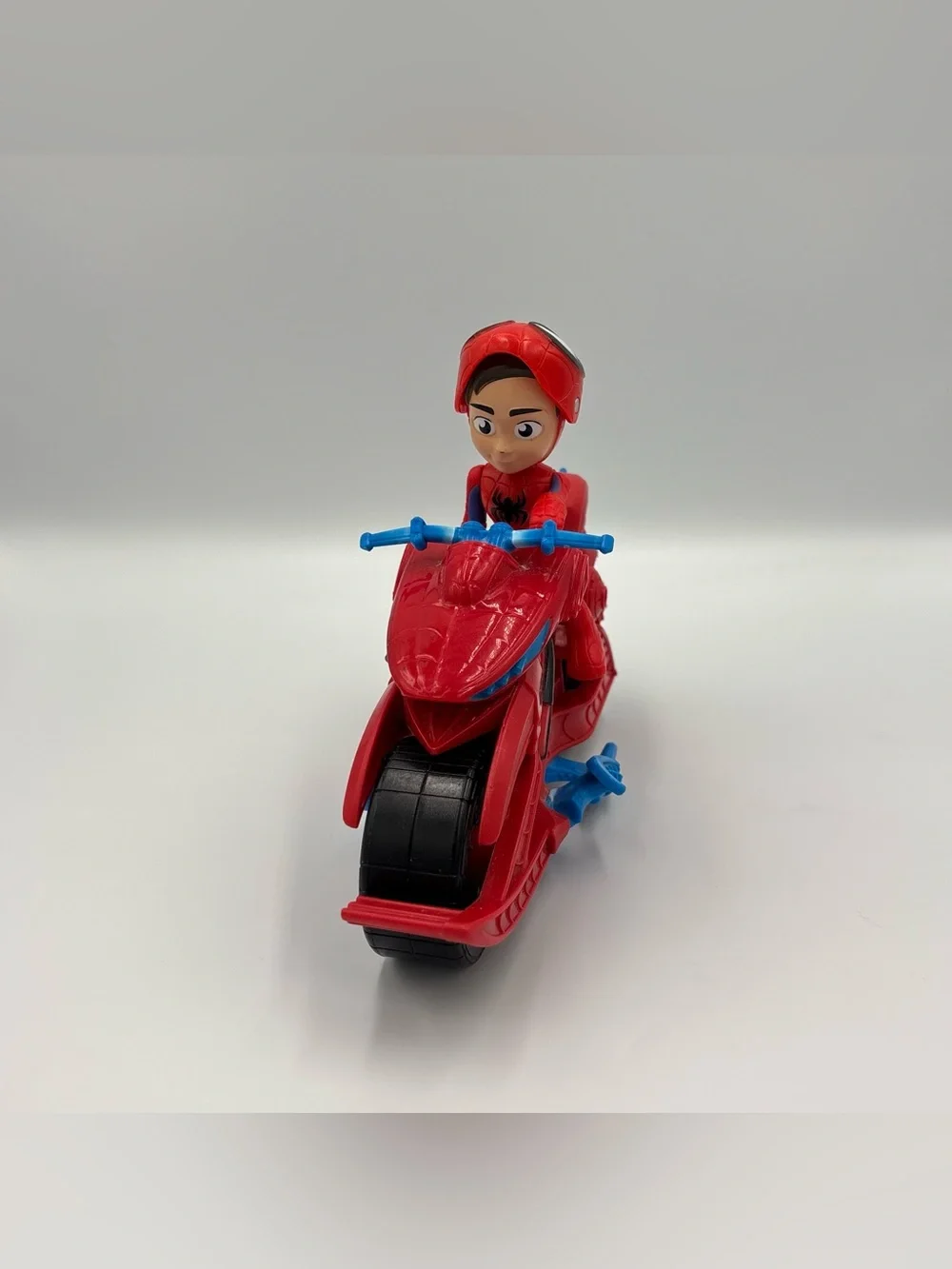 RARE Spider-Man Figure Toy Lot- Hasbro Spiderman Motorcycle + Reveal Spidey